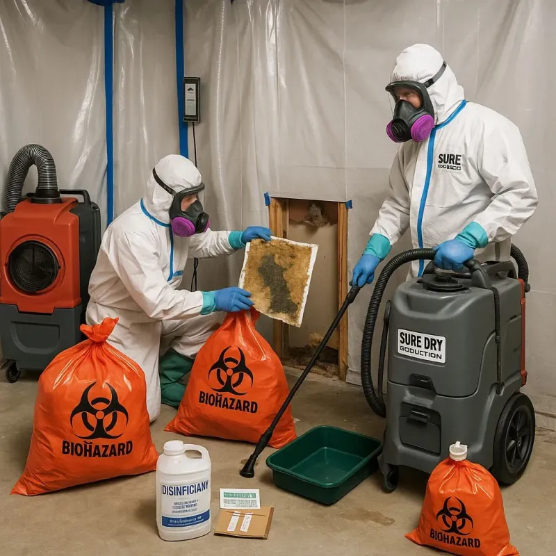 Contaminated Water Handling Protocols process in Blue Grass, IA
