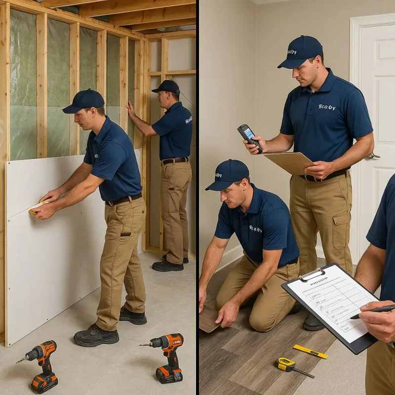 Repairs and Reconstruction process in Blue Grass, IA